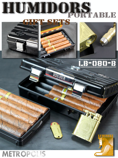 LB-080 便携式雪茄保湿盒套装4