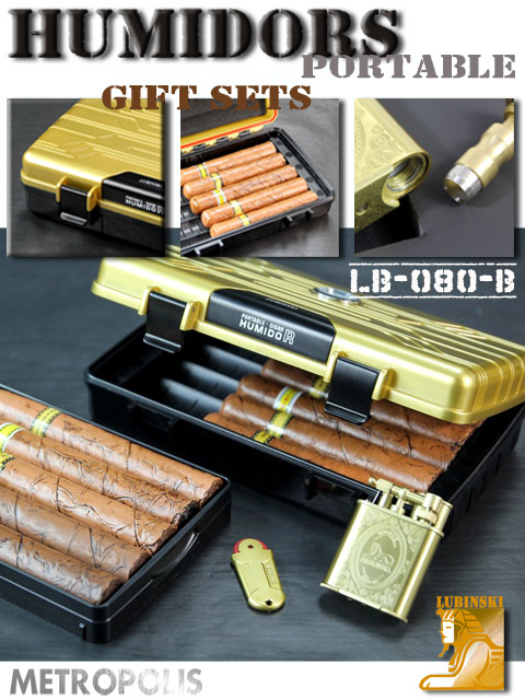 LB-080 便携式雪茄保湿盒套装5