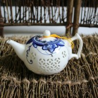 景德镇青花玲珑陶瓷单壶茶具茶杯茶壶镂空功夫茶具装瓷器套组