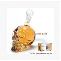 创意礼品 Crystal Head水晶骷髅头骨醒酒器/水瓶/啤酒瓶