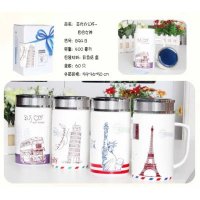 欧式景点图案陶瓷杯马克杯男女水杯894B