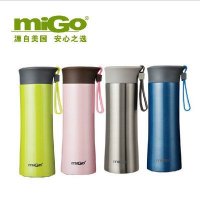 MIGO不锈钢保温杯0.3L 女士创意便携旅行杯 可爱儿童保温保冷杯子