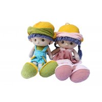 雅皮士品牌布艺娃娃新款创意毛绒公仔 儿童新年礼物