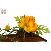 中式田园装饰竹垫摆件花瓶花器摆件家居装饰摆件