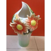 简约田园风格立体花造型陶瓷花瓶家居装饰