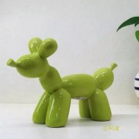 时尚现代 简约家居装饰品 软装摆件气球彩色 小狗创意陶瓷