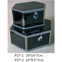 欧式古典玻璃镜面首饰盒珠宝盒饰品盒P27-1
