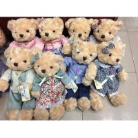 毛绒公仔新款30cm西装情侣熊