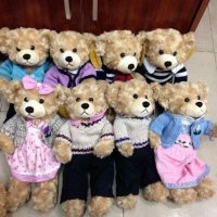 毛绒公仔新款30cm毛衣情侣熊