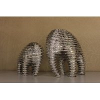 厂家直销 铭雅欧式抽象树脂电镀 创意母子象 招财象 摆件