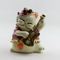 高档家居摆件 金属首饰盒 音乐猫首饰盒 珠宝盒 首饰盒 家居用品