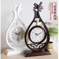 琵琶形古典全实木单面座钟TB066，下单备注颜色