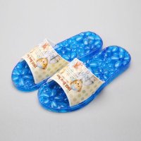 韩国进口防滑漏水小熊浴室拖鞋 均码镂空漏水晶胶拖鞋 按摩拖鞋 8803890101107
