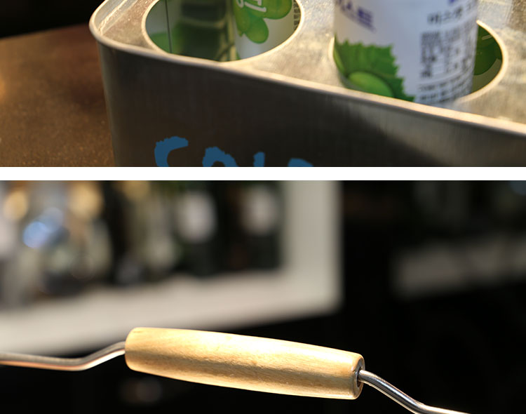 开利 新款铁艺欧式原色冰酒冷饮饮料提篮KTV酒店聚餐啤酒六格酒5