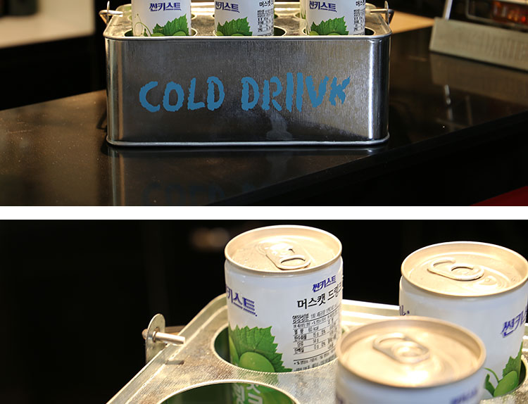 开利 新款铁艺欧式原色冰酒冷饮饮料提篮KTV酒店聚餐啤酒六格酒4