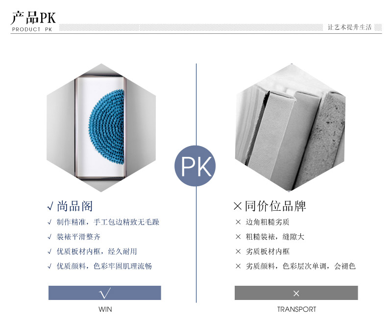 现代实物画PU皮衔接挂画两件套 蓝色手工制作ps框艺术挂画 酒店家居装饰画 SPG YH0526