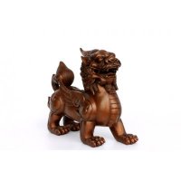 中式简约铜制独角辟邪兽造型摆件家居装饰摆件动物摆件招财摆件