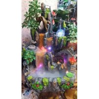 厂家直销树脂假山流水工艺品，龙池仿真假山G-003。尺寸；55*40*75CM