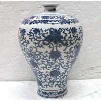 中式古典青花瓷装饰瓶家居装饰摆件