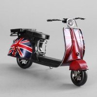 手工铁皮复古工艺摆件创意家居装饰英伦风摩托车模型（含木架费）CJ110433