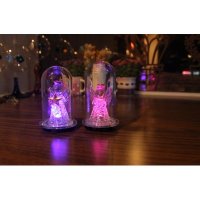 水晶天使七彩色灯 创意装饰led灯 浪漫小夜灯摆件 玩具礼品批发