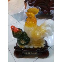 集美精品时尚家居饰品风水摆件鸡造型吉祥纳福（蜜蜡）