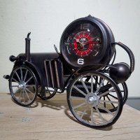 欧式金属LOFT复古机车造型装饰时钟