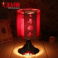 广东香薰灯厂家批发拉丝百年好合插电布艺香薰精油灯 婚庆系列礼品热卖灯具BY0254