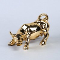 中式树脂金牛工艺品摆件 金色高档电镀工艺创意摆件 送礼家居装饰摆设品 574