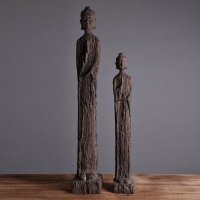 LOHAS家居风水装饰摆设 东南亚风格摆件 树脂佛像 泰式中式软装73633/73634