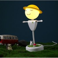 稻草人小夜灯-直插黄光