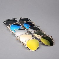 太阳镜个性不规则镜框潮人大框墨镜时尚太阳眼镜 JQ23