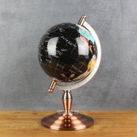 欧式样板间饰品 书房办公桌地球仪摆件 合金地球仪 包邮