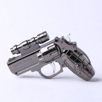 创意个性银色手枪造型打火机 MLYJ14