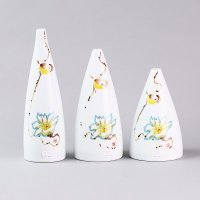中式高温陶瓷花瓶摆件 高品质装饰瓶摆件 家居装饰工艺品陶瓷装饰瓶摆件YMTC24