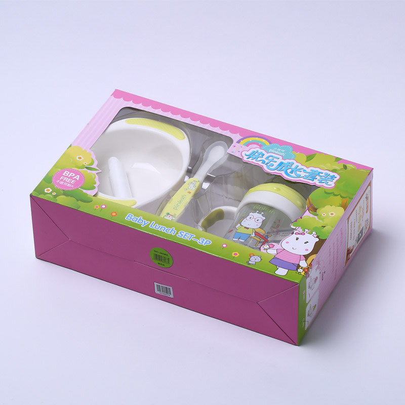 儿童餐具组合 奶瓶+碗+勺子组合套装 宝宝餐具套装TMY-4849（不开发票）1