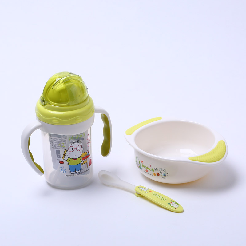 儿童餐具组合 奶瓶+碗+勺子组合套装 宝宝餐具套装TMY-4849（不开发票）2