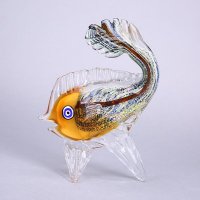 现代家居琉璃装饰品摆件 创意鱼琉璃装饰摆件 家居工艺家庭装饰琉璃摆件 XSJ81