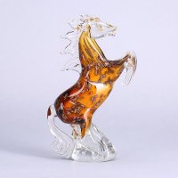 现代家居琉璃装饰品摆件 小茶金星奔马琉璃装饰摆件 家居工艺家庭装饰琉璃摆件 XSJ100