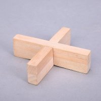 十字架 木制益智玩具解锁孔明锁鲁班锁 成人休闲儿童益智玩具 AOE07