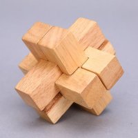 外贸孔明锁 木制益智玩具解锁孔明锁鲁班锁 成人休闲儿童益智玩具 AOE022