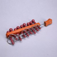 外贸九连环 木制益智玩具解锁孔明锁鲁班锁系列 成人休闲儿童益智玩具 AOE36