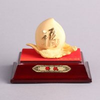 福寿挑家居摆件 金色里紫铜外镕金风水装饰摆件 送礼办公室镇宅家居装饰摆件 JYG24
