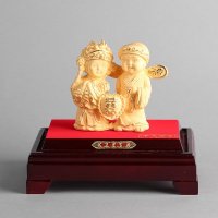 加大幸福美满家居摆件 金色里紫铜外镕金风水装饰摆件 送礼办公室镇宅家居装饰摆件 JYG50