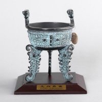 小财鼎家居摆件 铜色复古纯铜风水装饰摆件 送礼办公室镇宅家居装饰摆件 JYG83