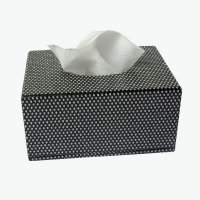 奢华闪光纹方形扁形抽取式餐巾纸抽纸巾盒TX-006