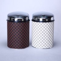 不锈钢时尚客厅垃圾筒 时尚创意花纹感应式垃圾桶 9LCA-5