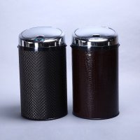 不锈钢时尚客厅垃圾筒 时尚创意花纹感应式垃圾桶 30LCA