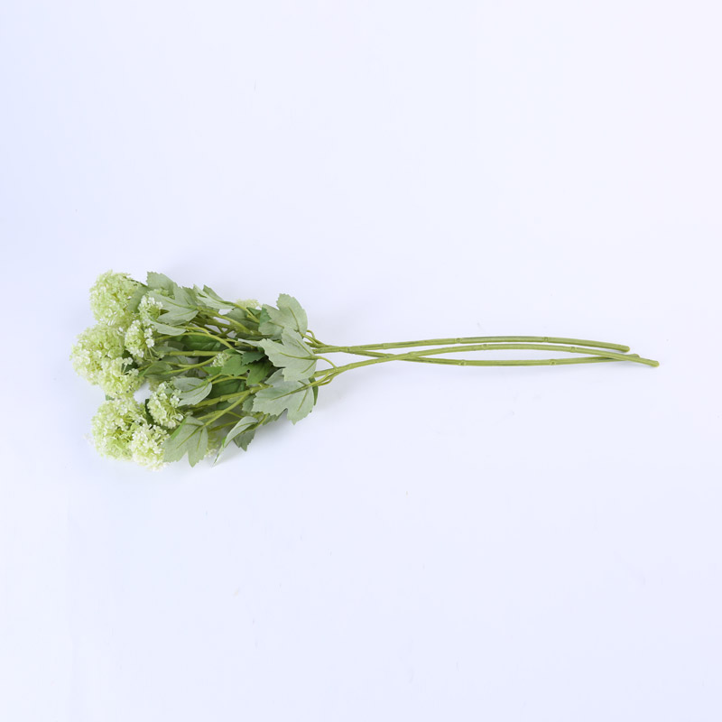 仿真花 5头胶雪球装饰花 样板房办公室家居客厅茶几摆放装饰花 NF082