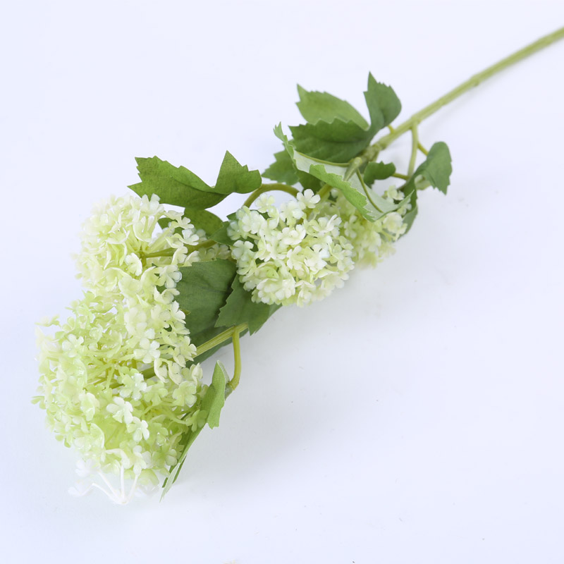 仿真花 5头胶雪球装饰花 样板房办公室家居客厅茶几摆放装饰花 NF084